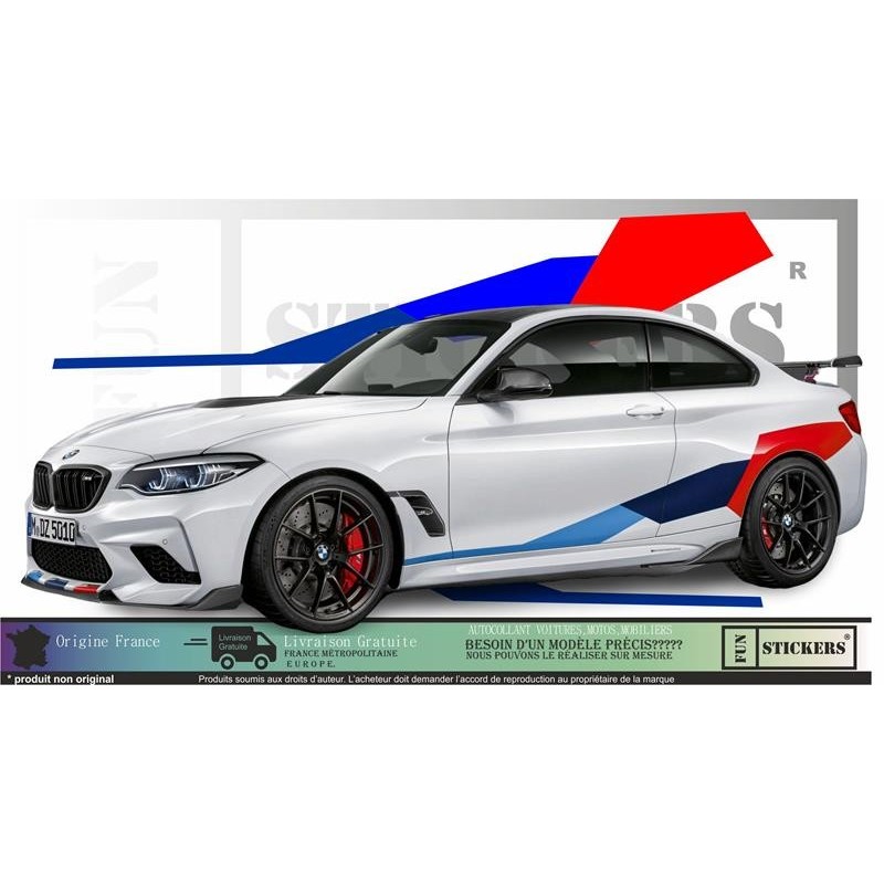 BMW Serie 1 3 5 6 7 Style M Performance autocollants stickers