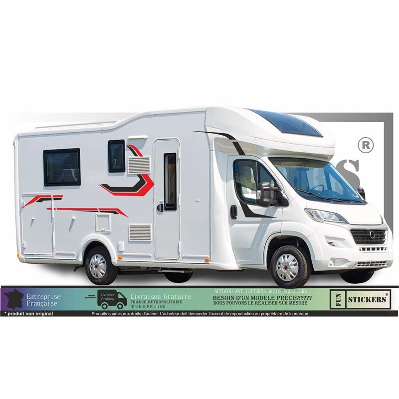 camping car mobile home caravane tibal Kit autocollant sticker