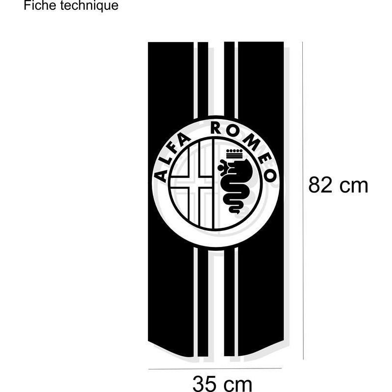Alfa roméo sticker -  France