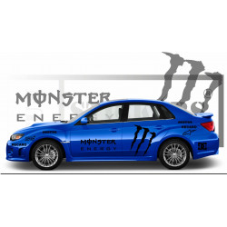 Subaru Impreza WRC rally Monstre energy sponsoring autocollants voiture  stickers